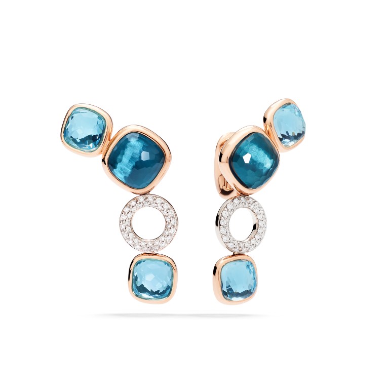 Pomellato Nudo Diamonds oorhangers roodgoud met diamant - POC6021 O6WHR BYYTL - #2 Pomellato Nudo Diamonds oorhangers roodgoud met diamant - POC6021 O6WHR BYYTL - #2