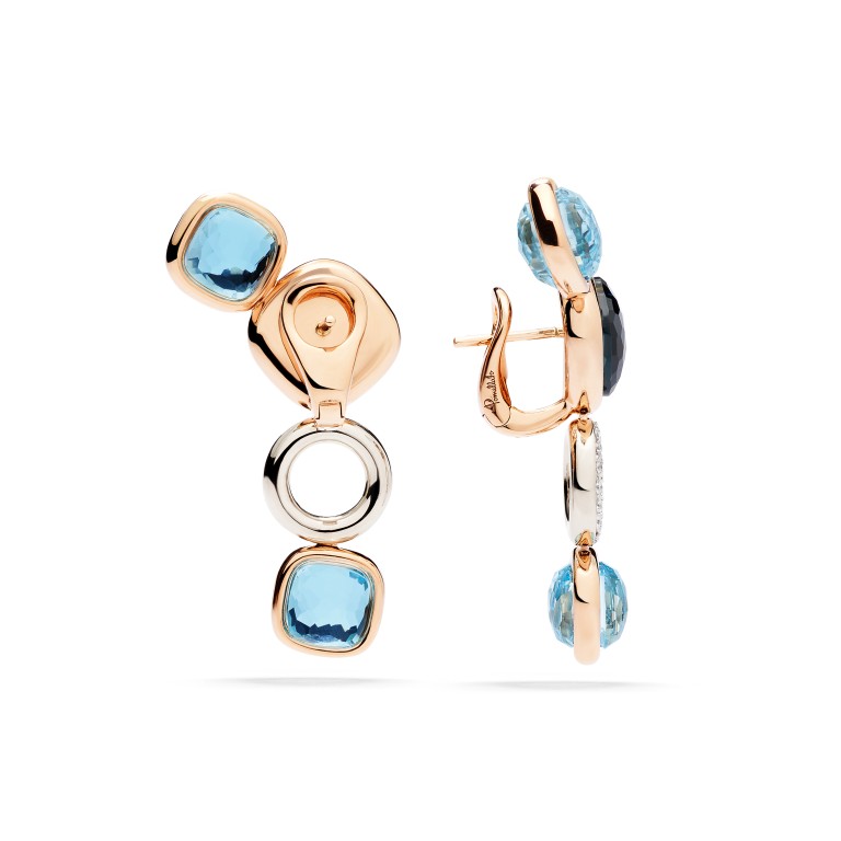 Pomellato Nudo Diamonds oorhangers roodgoud met diamant - POC6021 O6WHR BYYTL - #3 Pomellato Nudo Diamonds oorhangers roodgoud met diamant - POC6021 O6WHR BYYTL - #3