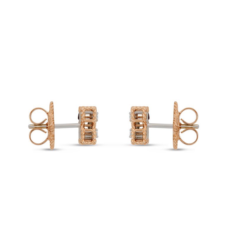 Roberto Coin Princess Flower oorknoppen rosé/wit goud met diamant - ADR777EA0641 - #3 Roberto Coin Princess Flower oorknoppen rosé/wit goud met diamant - ADR777EA0641 - #3