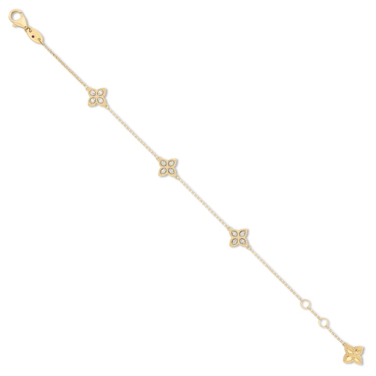 Roberto Coin Princess Flower armband geel/wit goud met diamant - ADR777BR1093 - #2 Roberto Coin Princess Flower armband geel/wit goud met diamant - ADR777BR1093 - #2