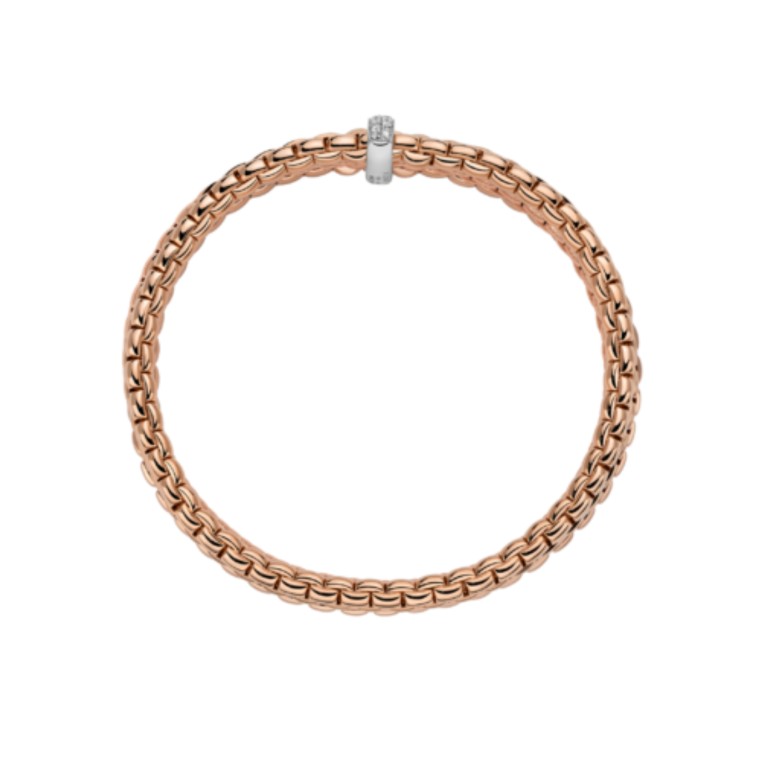 Fope Eka Maori flexibele armband rosé/wit goud met diamant - 75601BX_BB_R_XBX_00M - #3 Fope Eka Maori flexibele armband rosé/wit goud met diamant - 75601BX_BB_R_XBX_00M - #3
