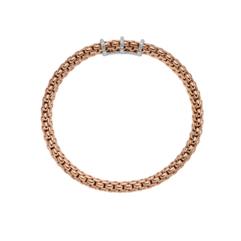 Fope Vendome flexibele armband rosé/wit goud met diamant - 59202BX_PB_R_XBX_00M - #3 Fope Vendome flexibele armband rosé/wit goud met diamant - 59202BX_PB_R_XBX_00M - #3
