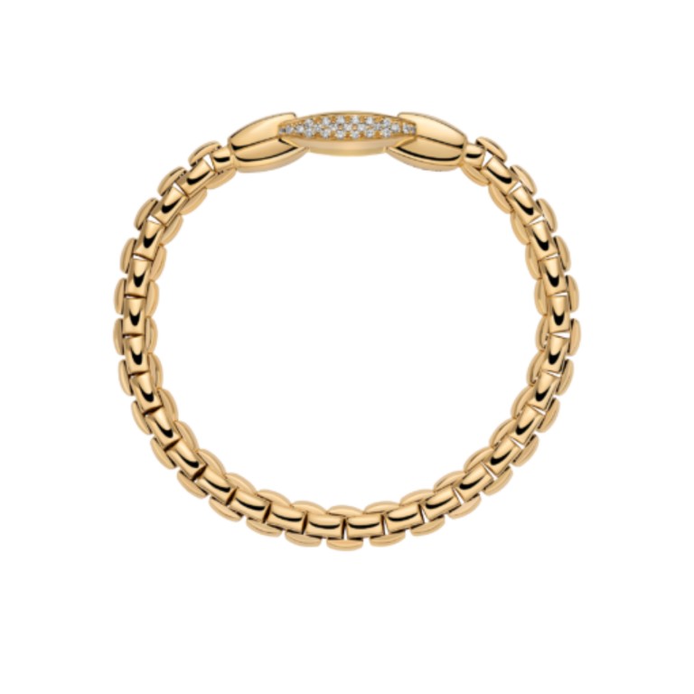 Fope Eka Impero flexibele armband geelgoud met diamant - 70305BX_PB_G_XGX_00L - #3 Fope Eka Impero flexibele armband geelgoud met diamant - 70305BX_PB_G_XGX_00L - #3