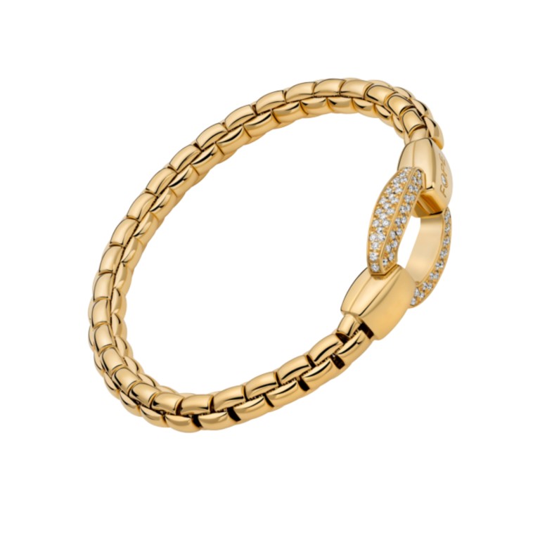 Fope Eka Impero flexibele armband geelgoud met diamant - 70305BX_PB_G_XGX_00L - #2 Fope Eka Impero flexibele armband geelgoud met diamant - 70305BX_PB_G_XGX_00L - #2
