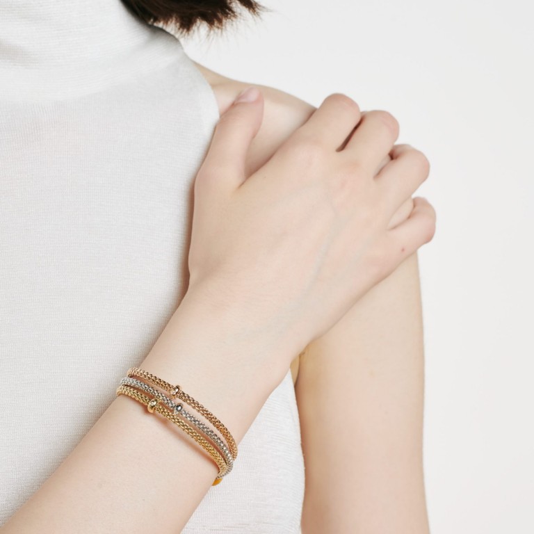 Fope Prima flexibele armband roodgoud met diamant - 01M08BX_BB_R_XRX_00L - #4 Fope Prima flexibele armband roodgoud met diamant - 01M08BX_BB_R_XRX_00L - #4
