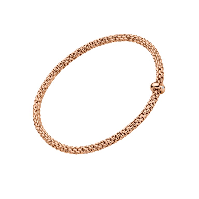 Fope Prima flexibele armband roodgoud met diamant - 01M08BX_BB_R_XRX_00L - #2 Fope Prima flexibele armband roodgoud met diamant - 01M08BX_BB_R_XRX_00L - #2