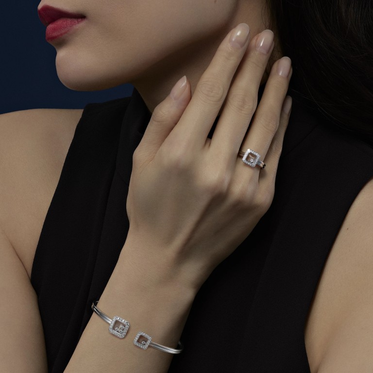 Chopard Happy Diamonds Icons Square armband witgoud met diamant - 85A114-1202 - #5 Chopard Happy Diamonds Icons Square armband witgoud met diamant - 85A114-1202 - #5