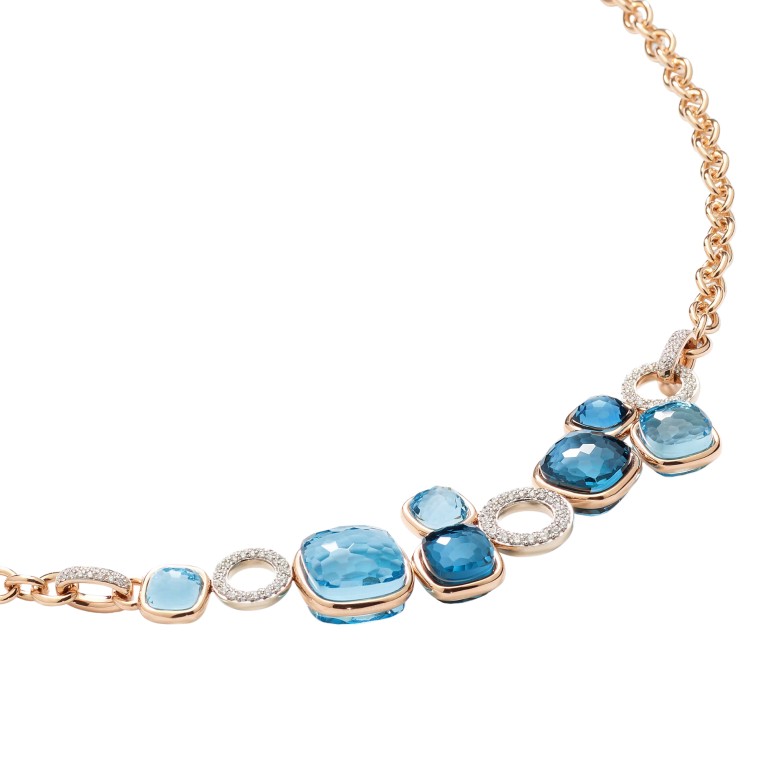 Pomellato Nudo collier roodgoud met diamant - PCC6021 O6WHR BTYTL - #2 Pomellato Nudo collier roodgoud met diamant - PCC6021 O6WHR BTYTL - #2
