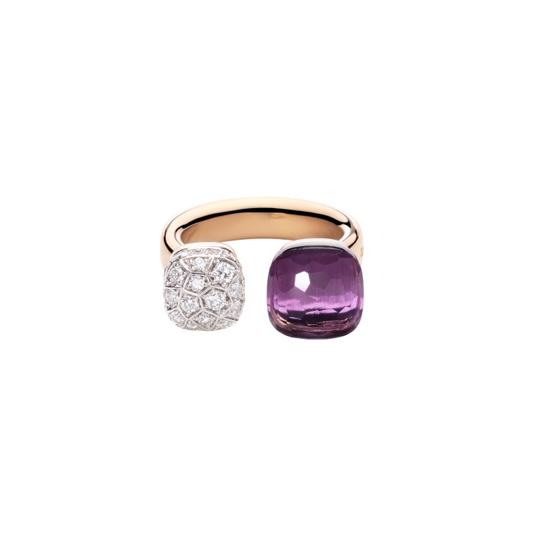 Pomellato Nudo Diamonds ring roodgoud met diamant - PAC4020 O6WHR DB0IY - #2 Pomellato Nudo Diamonds ring roodgoud met diamant - PAC4020 O6WHR DB0IY - #2