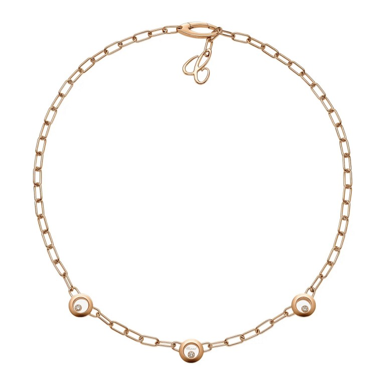 Chopard Happy Diamonds Happy Hearts collier roodgoud met diamant - 81A117-5101 - #4 Chopard Happy Diamonds Happy Hearts collier roodgoud met diamant - 81A117-5101 - #4