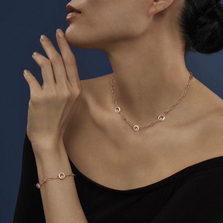 Chopard Happy Diamonds Happy Hearts collier roodgoud met diamant - 81A117-5101 - #5 Chopard Happy Diamonds Happy Hearts collier roodgoud met diamant - 81A117-5101 - #5