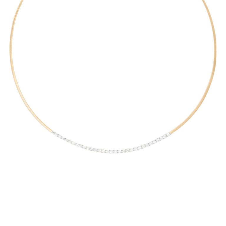 Marco Bicego Marrakech collier geel/wit goud met diamant - CG851-B - #1 Marco Bicego Marrakech collier geel/wit goud met diamant - CG851-B - #1