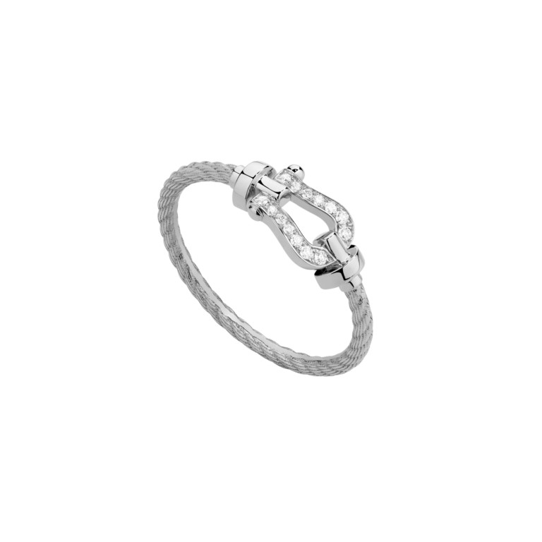 Fred Force 10 ring witgoud met diamant - 4B0968-054 - #1 Fred Force 10 ring witgoud met diamant - 4B0968-054 - #1