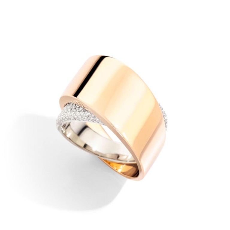 Vhernier Tourbillion ring rosé/wit goud met diamant - PG1527A0336550 - #1 Vhernier Tourbillion ring rosé/wit goud met diamant - PG1527A0336550 - #1
