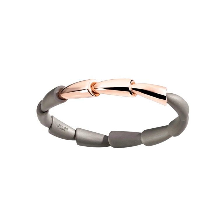 Vhernier calla spang armband titanium/goud - T01652BR115 - #1 Vhernier calla spang armband titanium/goud - T01652BR115 - #1