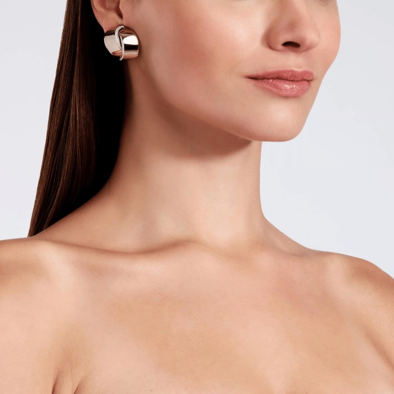 Vhernier Abbraccio oorclips witgoud met diamant - PG1511B0365 - #5 Vhernier Abbraccio oorclips witgoud met diamant - PG1511B0365 - #5