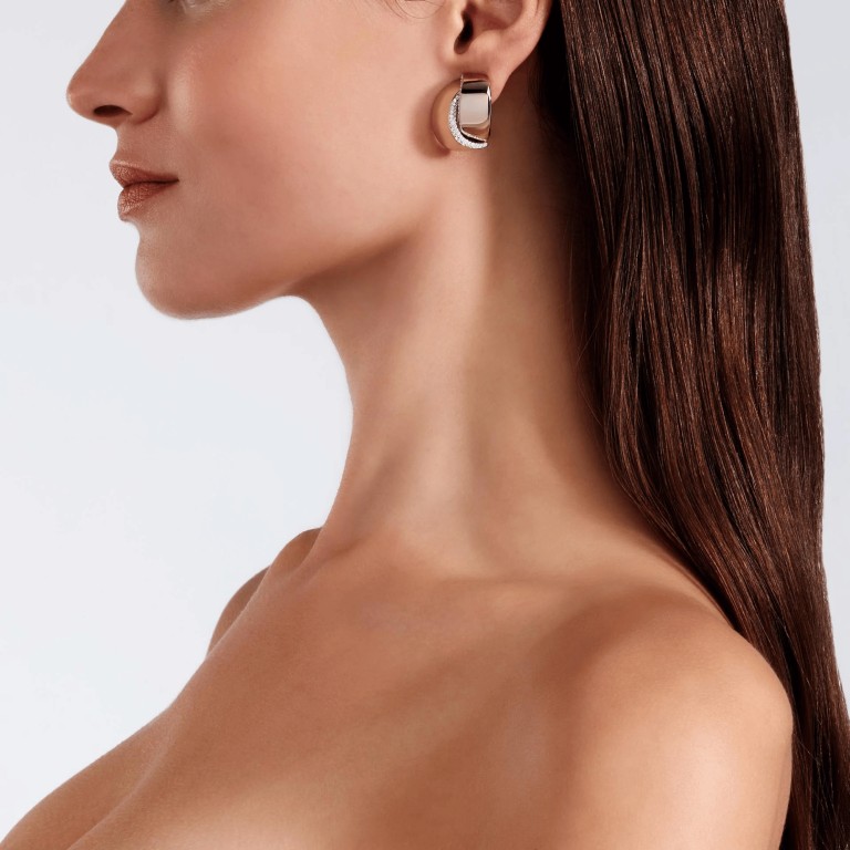 Vhernier Abbraccio oorclips witgoud met diamant - PG1511B0365 - #6 Vhernier Abbraccio oorclips witgoud met diamant - PG1511B0365 - #6