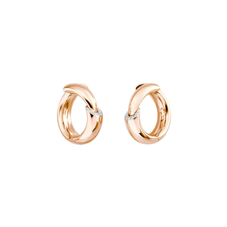 Vhernier calla oorclips roodgoud met diamant - 0G1800B0310 - #1 Vhernier calla oorclips roodgoud met diamant - 0G1800B0310 - #1