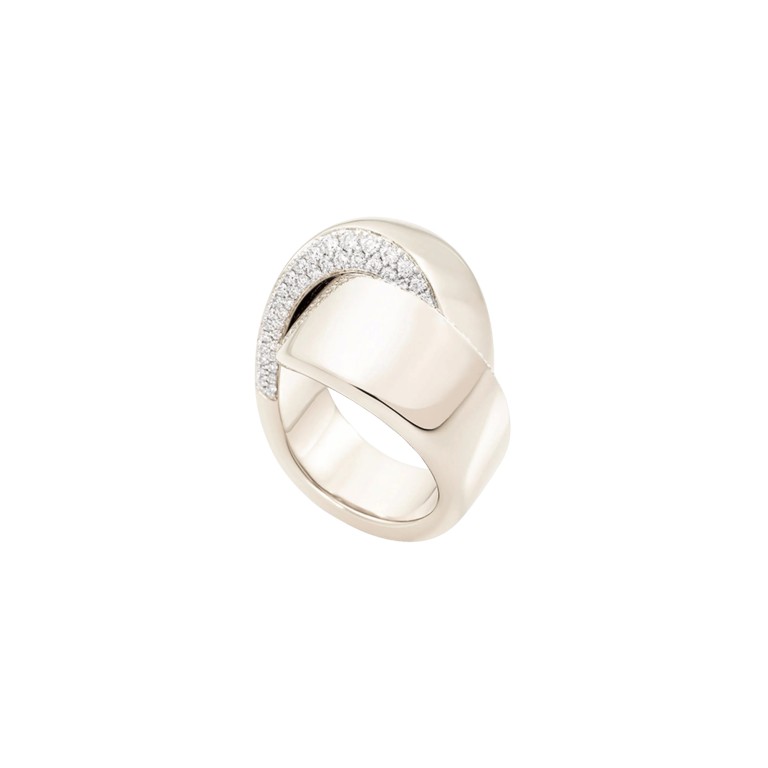 Vhernier Abbraccio ring witgoud met diamant - PG1511A0365550 - #1 Vhernier Abbraccio ring witgoud met diamant - PG1511A0365550 - #1