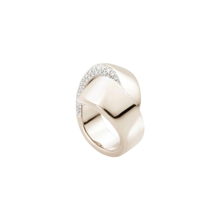Vhernier Abbraccio ring witgoud met diamant - PG1511A0365550 - #2 Vhernier Abbraccio ring witgoud met diamant - PG1511A0365550 - #2