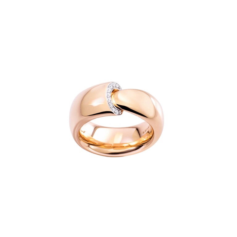 Vhernier calla ring roodgoud met diamant - 0G1801A0300550 - #2 Vhernier calla ring roodgoud met diamant - 0G1801A0300550 - #2