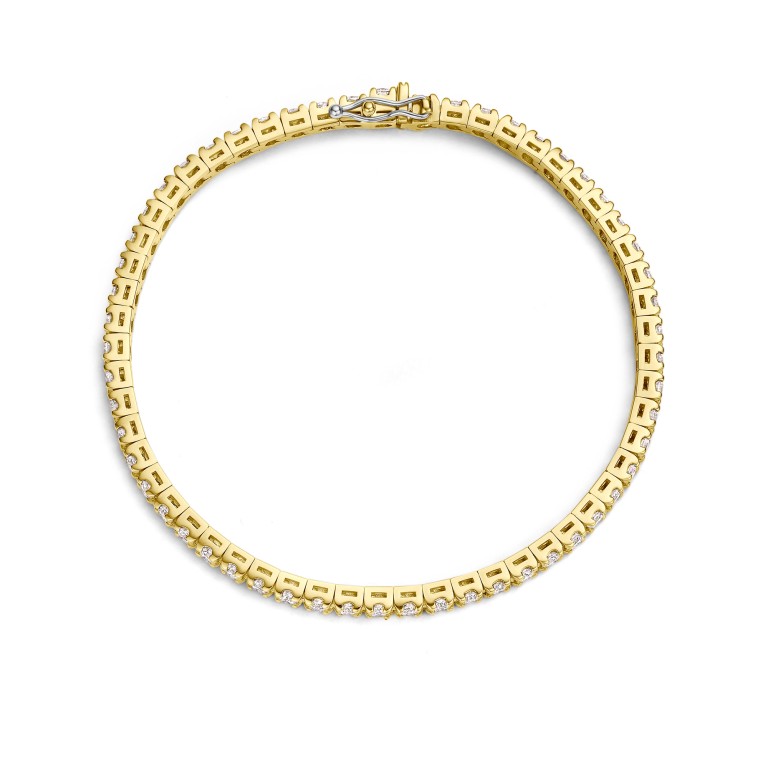 geelgoud tennis armband met diamant Schaap en Citroen Diamonds - #2 geelgoud tennis armband met diamant Schaap en Citroen Diamonds - #2