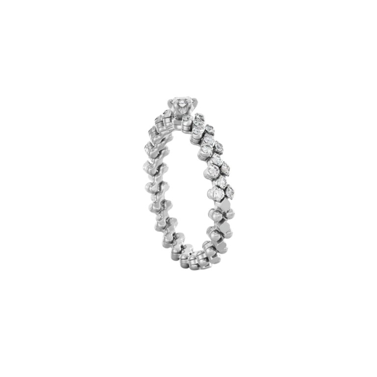 Serafino Consoli Unico flexibele ring witgoud met diamant - RMSSLWD0303H2WGWD GIA - #2 Serafino Consoli Unico flexibele ring witgoud met diamant - RMSSLWD0303H2WGWD GIA - #2