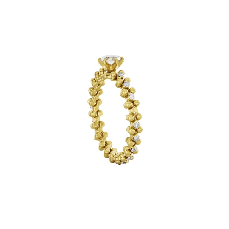 Serafino Consoli Unico flexibele ring geelgoud met diamant - RMSSLWD0753M2YGWD GIA - #2 Serafino Consoli Unico flexibele ring geelgoud met diamant - RMSSLWD0753M2YGWD GIA - #2