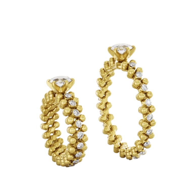 Serafino Consoli Unico flexibele ring geelgoud met diamant - RMSSLWD0753M2YGWD GIA - #3 Serafino Consoli Unico flexibele ring geelgoud met diamant - RMSSLWD0753M2YGWD GIA - #3