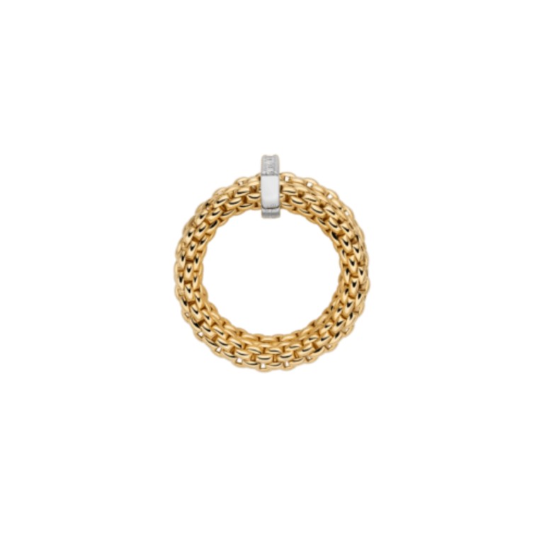 Fope Prima Twins flexibele ring geel/wit goud met diamant - 74008AX_BB_G_XBX_00M - #3 Fope Prima Twins flexibele ring geel/wit goud met diamant - 74008AX_BB_G_XBX_00M - #3