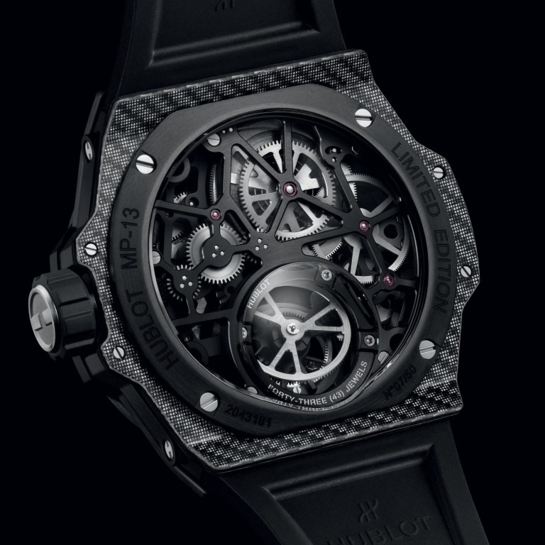 Hublot MP -13 Tourbillon Bi-Axis Retrograde Black Carbon 44mm - 913.YT.1170.RX - #12 Hublot MP -13 Tourbillon Bi-Axis Retrograde Black Carbon 44mm - 913.YT.1170.RX - #12