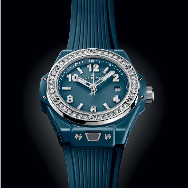 Hublot Big Bang One Click Petrol Blue Ceramic Diamonds 33mm - 485.ES.5171.RX.1204 - #4 Hublot Big Bang One Click Petrol Blue Ceramic Diamonds 33mm - 485.ES.5171.RX.1204 - #4
