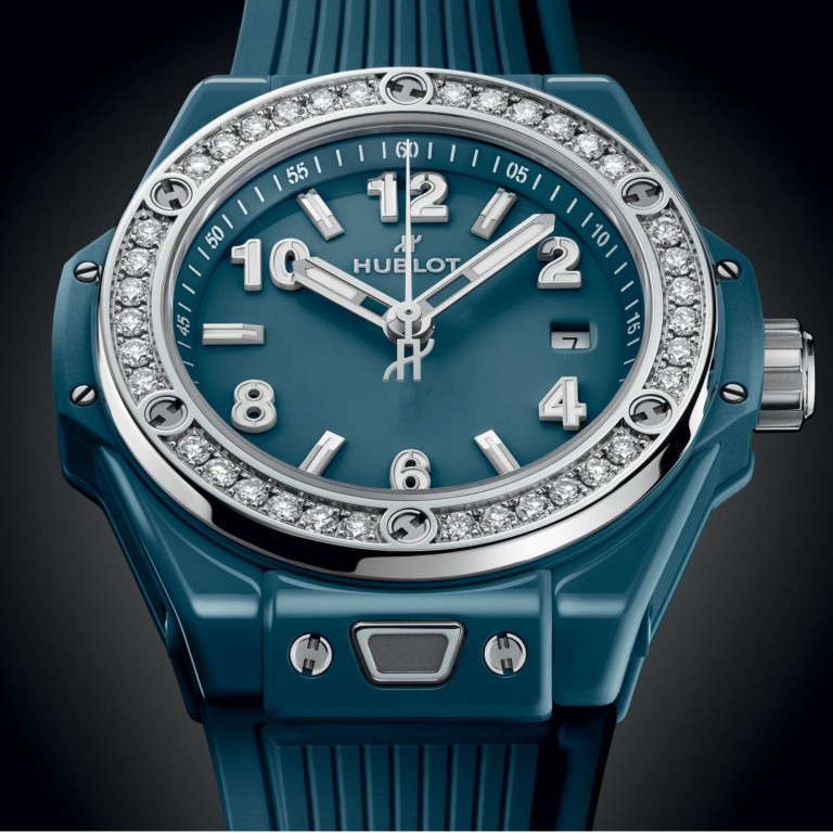 Hublot Big Bang One Click Petrol Blue Ceramic Diamonds 33mm - 485.ES.5171.RX.1204 - #3 Hublot Big Bang One Click Petrol Blue Ceramic Diamonds 33mm - 485.ES.5171.RX.1204 - #3
