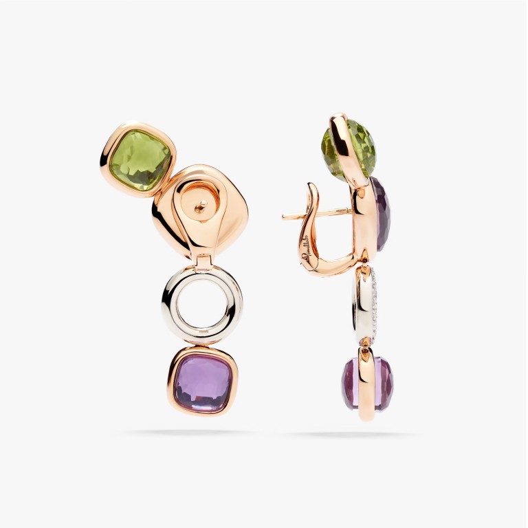 Pomellato Nudo Diamonds oorhangers roodgoud met diamant - POC6021 O6WHR BPEIY - #3 Pomellato Nudo Diamonds oorhangers roodgoud met diamant - POC6021 O6WHR BPEIY - #3