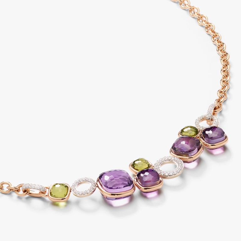 Pomellato Nudo Diamonds collier roodgoud met diamant - PCC6021 O6WHR BPEIY - #3 Pomellato Nudo Diamonds collier roodgoud met diamant - PCC6021 O6WHR BPEIY - #3