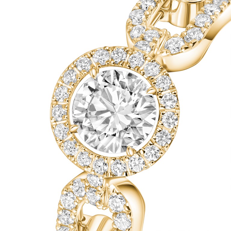 Messika Move Link Solitaire ring geelgoud met diamant - 13747-YG GIA - #3 Messika Move Link Solitaire ring geelgoud met diamant - 13747-YG GIA - #3