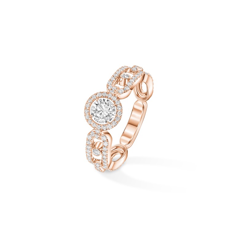 Messika Move Link Solitaire ring roodgoud met diamant - 13747-PG GIA - #1 Messika Move Link Solitaire ring roodgoud met diamant - 13747-PG GIA - #1