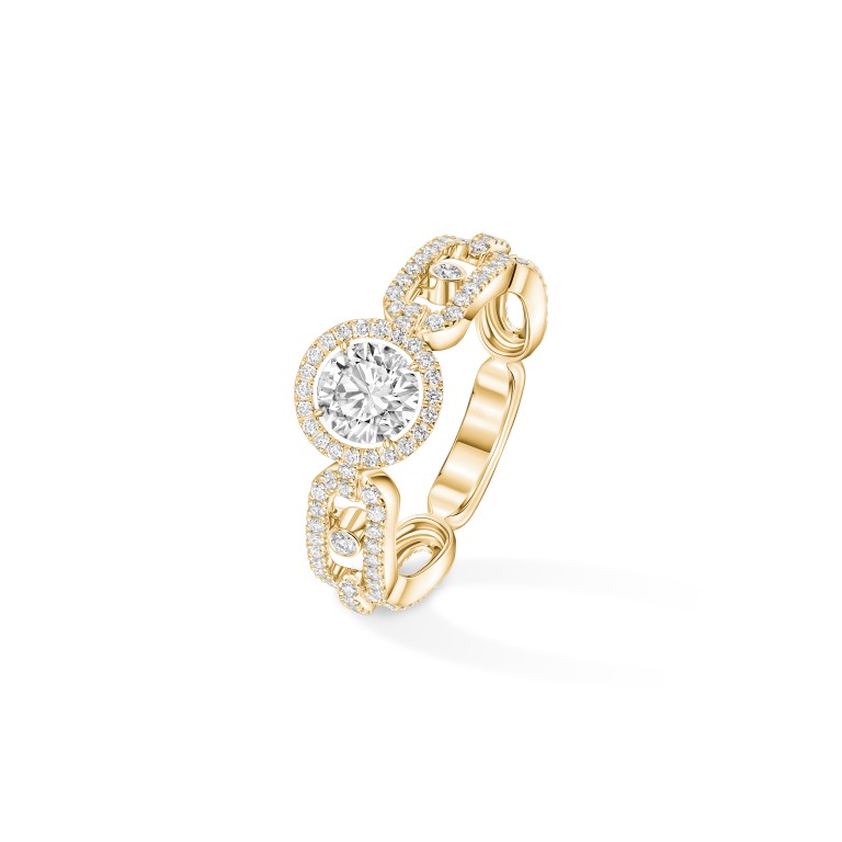 Messika Move Link Solitaire ring geelgoud met diamant - 13748-YG GIA - #1 Messika Move Link Solitaire ring geelgoud met diamant - 13748-YG GIA - #1