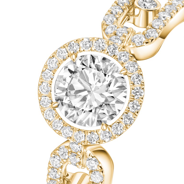 Messika Move Link Solitaire ring geelgoud met diamant - 13748-YG GIA - #3 Messika Move Link Solitaire ring geelgoud met diamant - 13748-YG GIA - #3