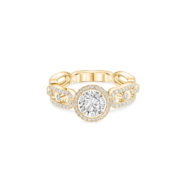 Messika Move Link Solitaire ring geelgoud met diamant - 13749-YG GIA - #2 Messika Move Link Solitaire ring geelgoud met diamant - 13749-YG GIA - #2
