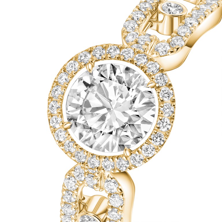Messika Move Link Solitaire ring geelgoud met diamant - 13749-YG GIA - #3 Messika Move Link Solitaire ring geelgoud met diamant - 13749-YG GIA - #3