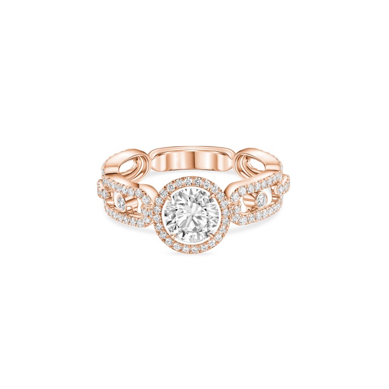 Messika Move Link Solitaire ring roodgoud met diamant - 13749-PG GIA - #2 Messika Move Link Solitaire ring roodgoud met diamant - 13749-PG GIA - #2