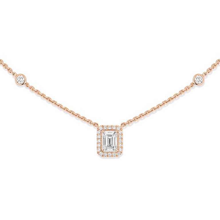 Messika Joy collier met hanger entourage roodgoud met diamant - 15088-PG - #2 Messika Joy collier met hanger entourage roodgoud met diamant - 15088-PG - #2
