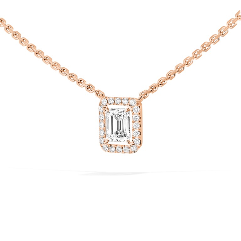 Messika Joy collier met hanger entourage roodgoud met diamant - 15088-PG - #3 Messika Joy collier met hanger entourage roodgoud met diamant - 15088-PG - #3