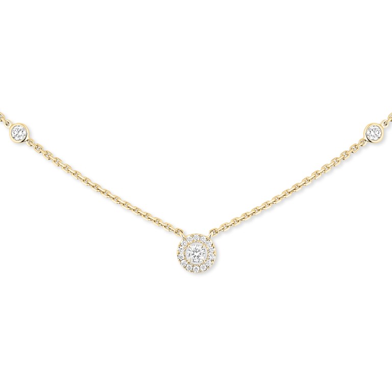 Messika Joy collier met hanger entourage geelgoud met diamant - 5370-YG - #2 Messika Joy collier met hanger entourage geelgoud met diamant - 5370-YG - #2