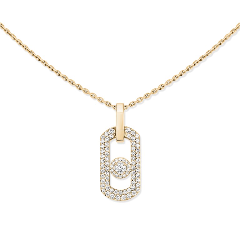 Messika So Move collier met hanger geelgoud met diamant - 14966-YG - #2 Messika So Move collier met hanger geelgoud met diamant - 14966-YG - #2