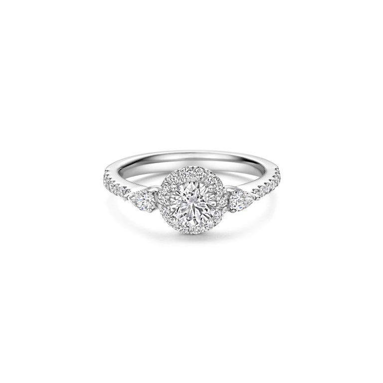 witgoud entourage ring met diamant Schaap en Citroen Diamonds - #3 witgoud entourage ring met diamant Schaap en Citroen Diamonds - #3