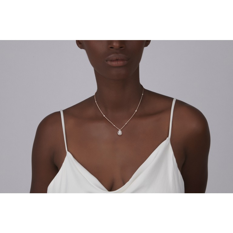 witgoud collier met hanger met diamant Schaap en Citroen Diamonds - #4 witgoud collier met hanger met diamant Schaap en Citroen Diamonds - #4