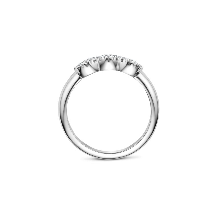 witgoud entourage ring met diamant Schaap en Citroen Diamonds - #4 witgoud entourage ring met diamant Schaap en Citroen Diamonds - #4