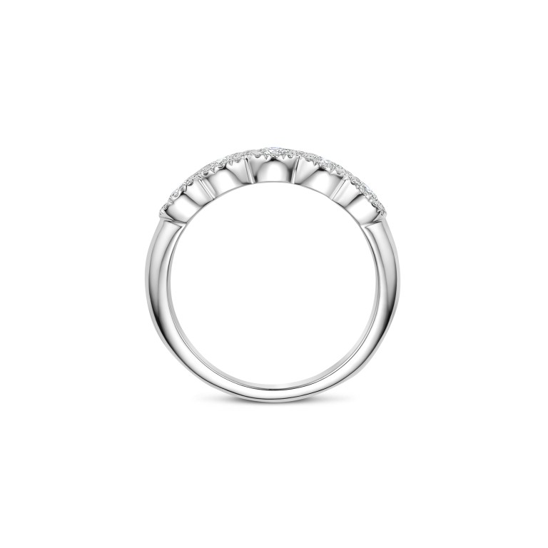 witgoud entourage ring met diamant Schaap en Citroen Diamonds - #4 witgoud entourage ring met diamant Schaap en Citroen Diamonds - #4